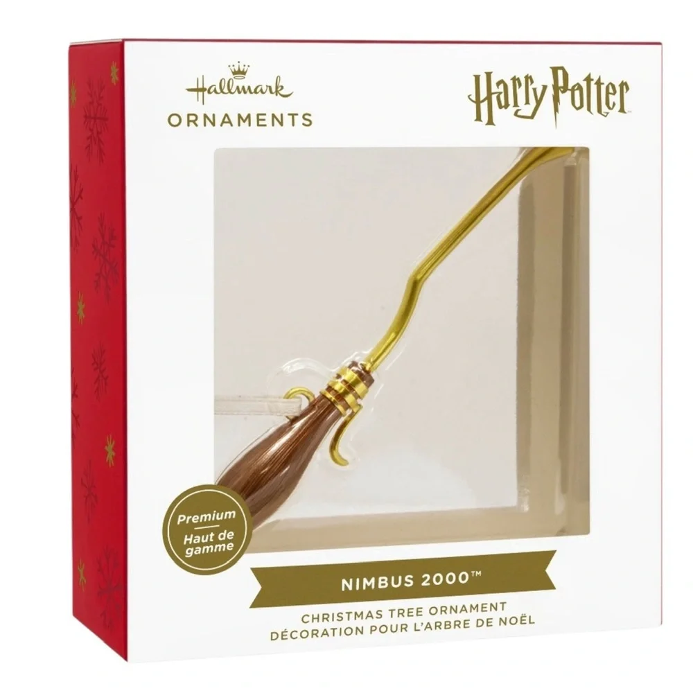 Hallmark Harry Potter “Nimbus 2000” Metal Christmas Ornament (NWT)